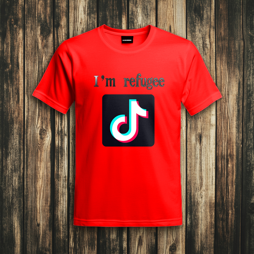 Refugee T-Shirt Men's Fashion high quality