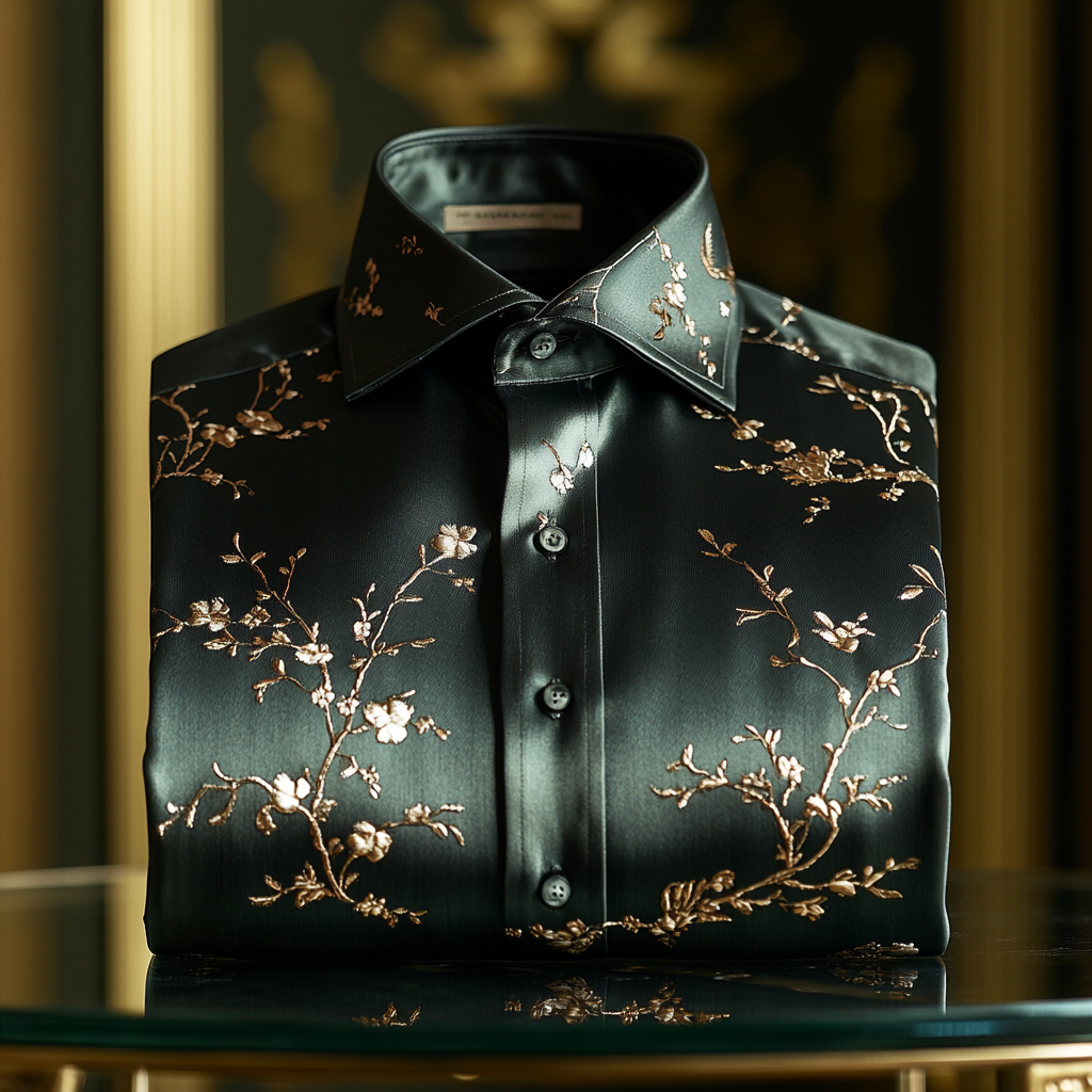 Vip business casual luxury versatile men's fashion suit long-sleeved shirt