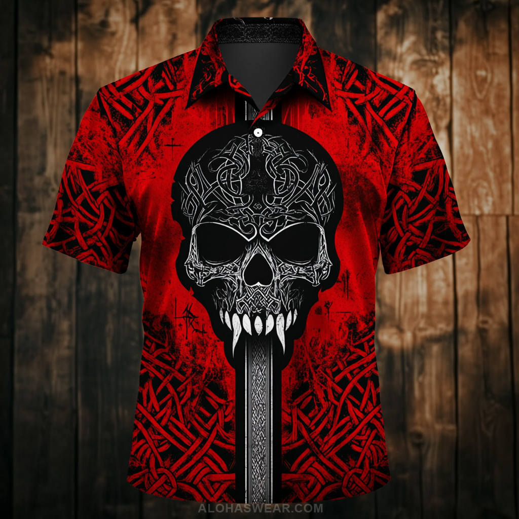 Men's Viking Satin Business Shirt