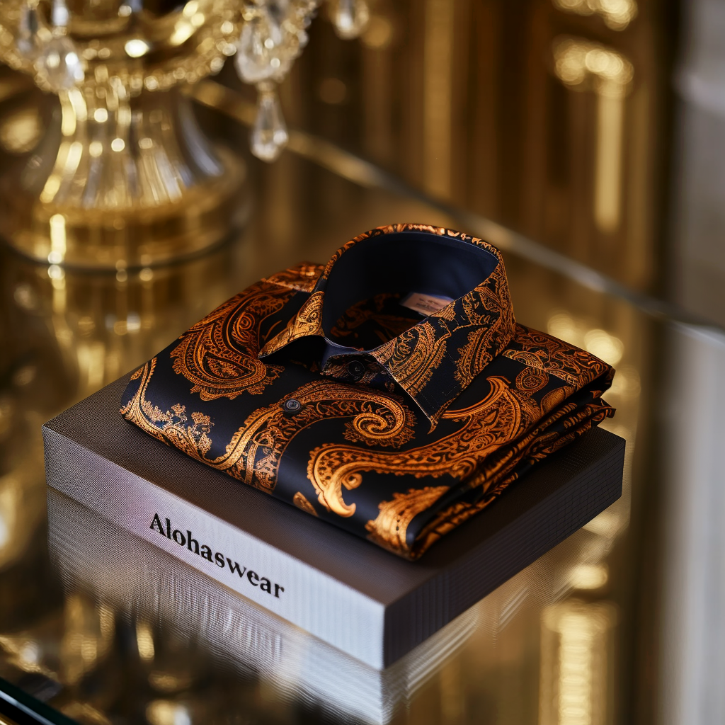 Paisley Palace aristocratic Luxury men's fashion high quality Suits shirt