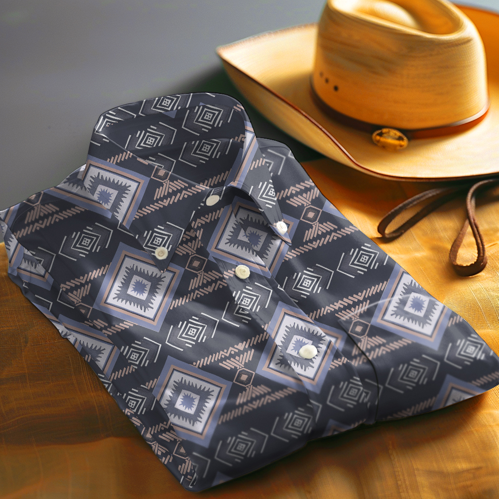 Aztec Western Styles Men fashion 100% Cotton Shirt Premium Fabric