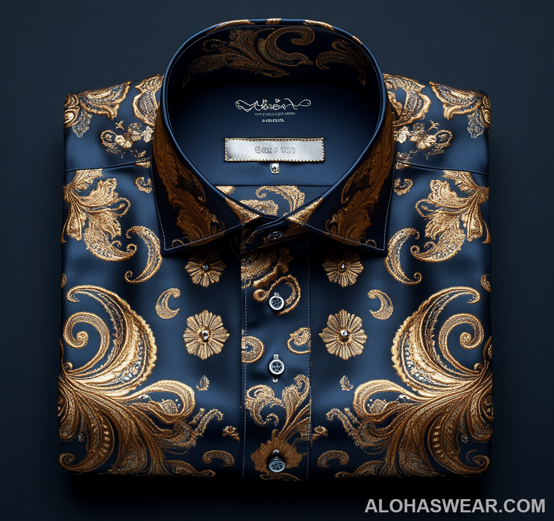 Noble Ornate men's fashion high quality Suits shirt