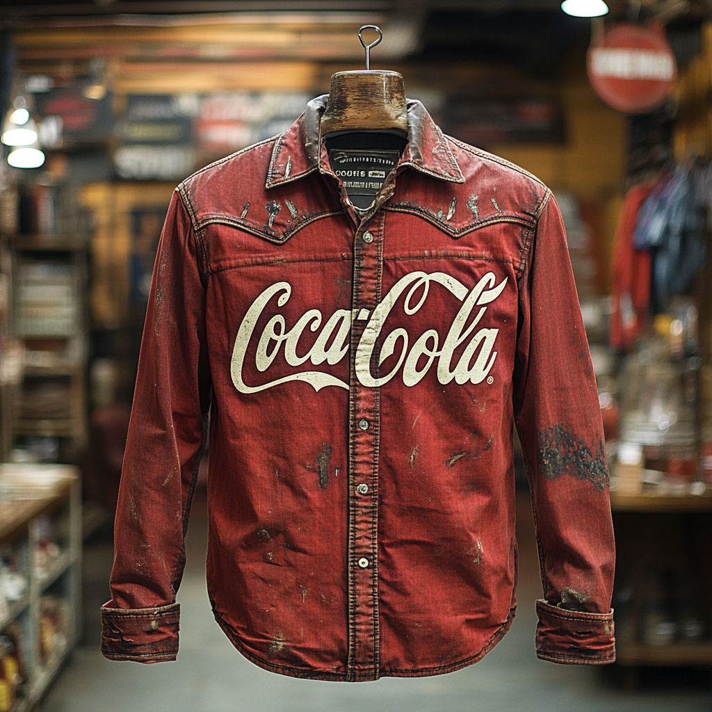 Coca-Cola Comfortable High quality Exclusive design Men‘s Fashion long-sleeves shirt