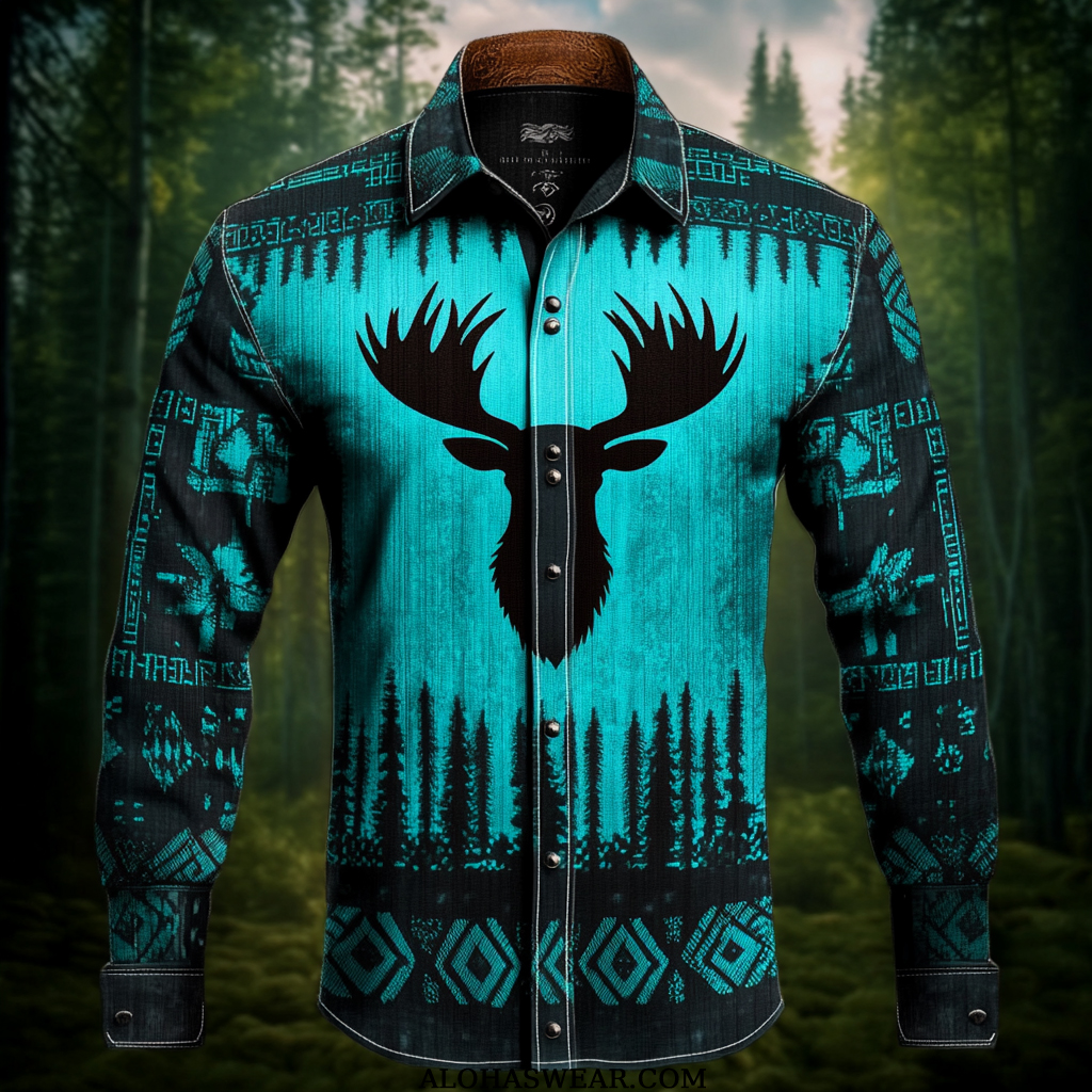 Western Style Men's Shirt Fashion High quality