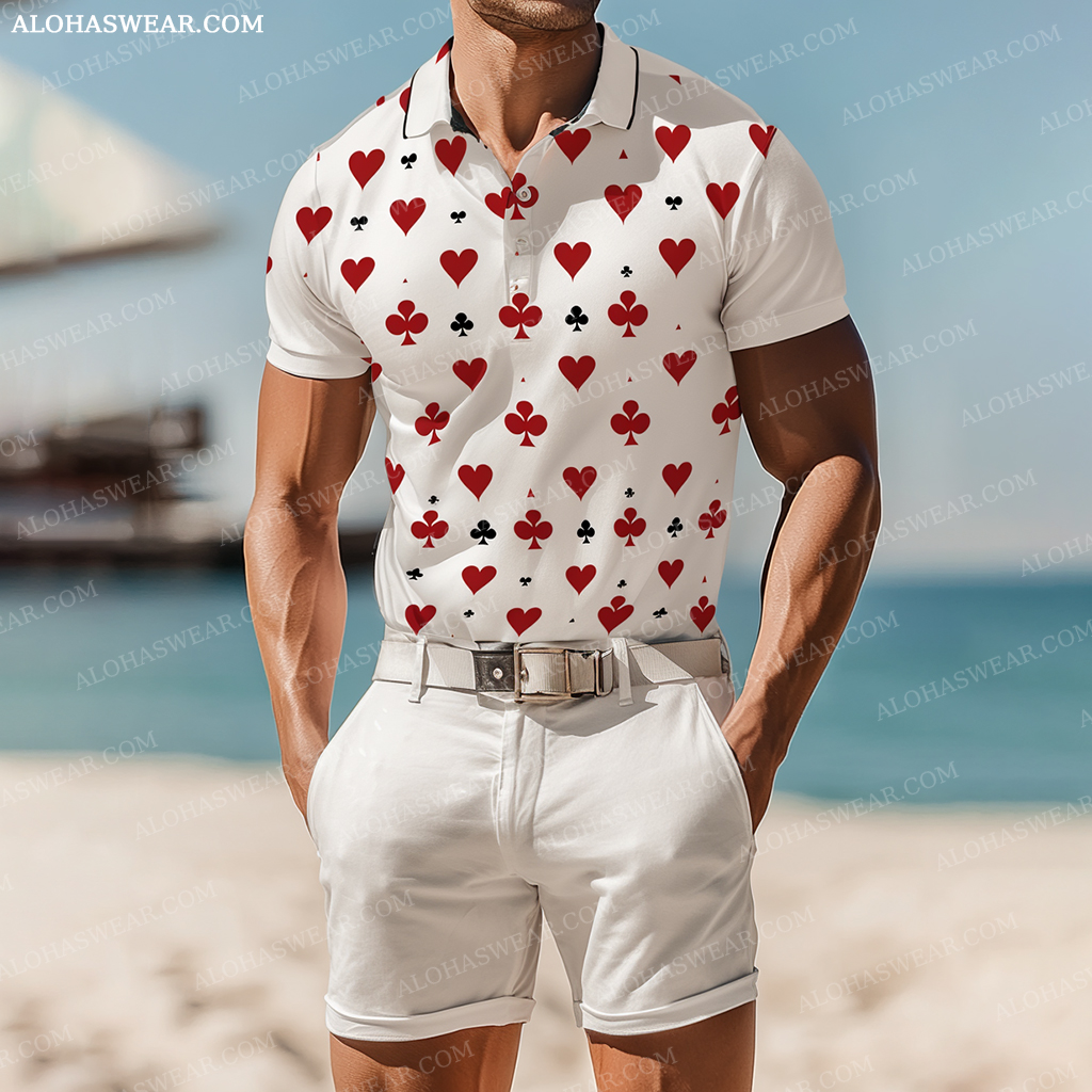 Polo Shirt Set short sleeve high quality high elasticity