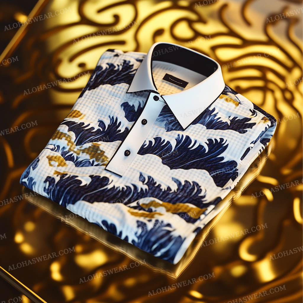 2025 Luxury Waffle Men's Fashion High-end Polo Shirt