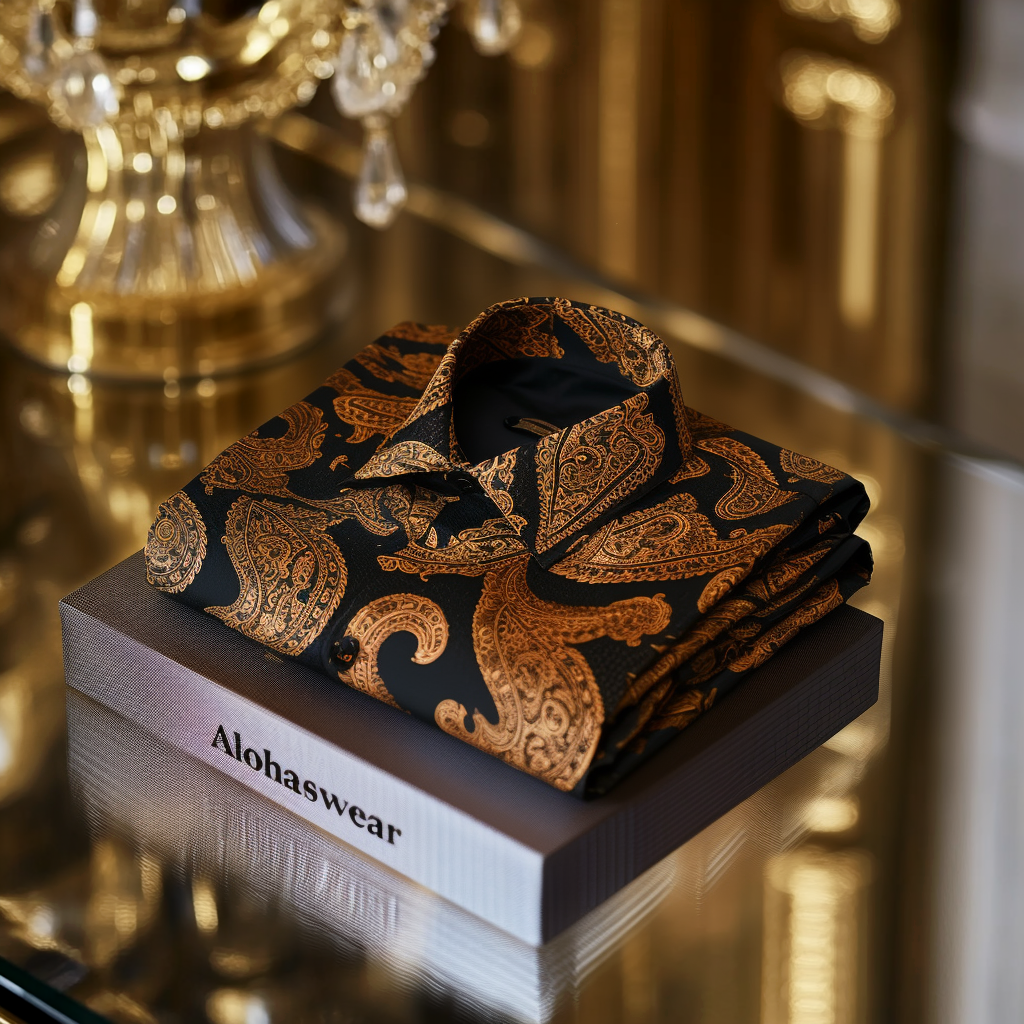 Paisley Palace aristocratic Luxury men's fashion high quality Suits shirt