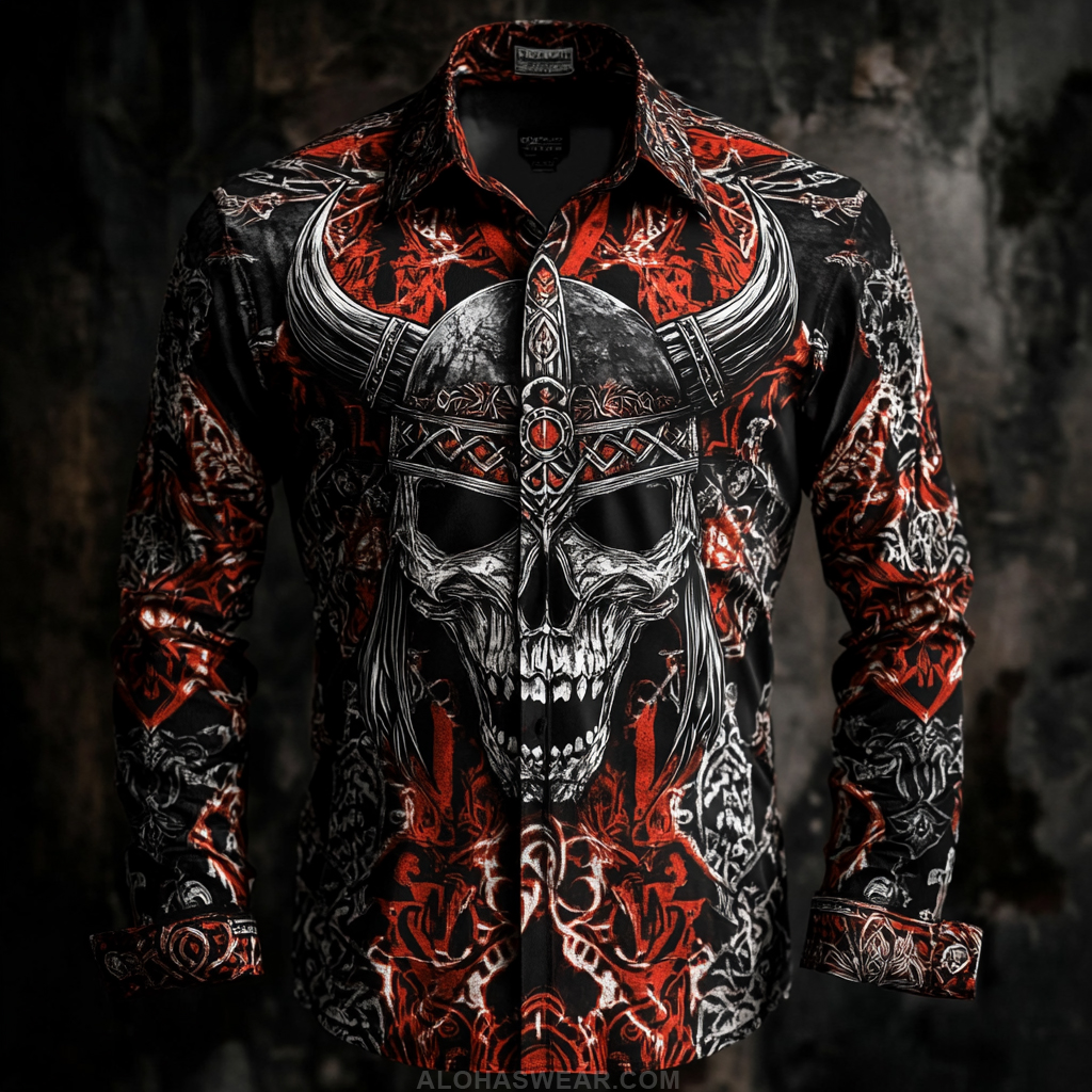 Men's Viking Satin Business Shirt