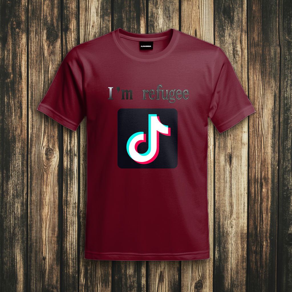 Refugee T-Shirt Men's Fashion high quality