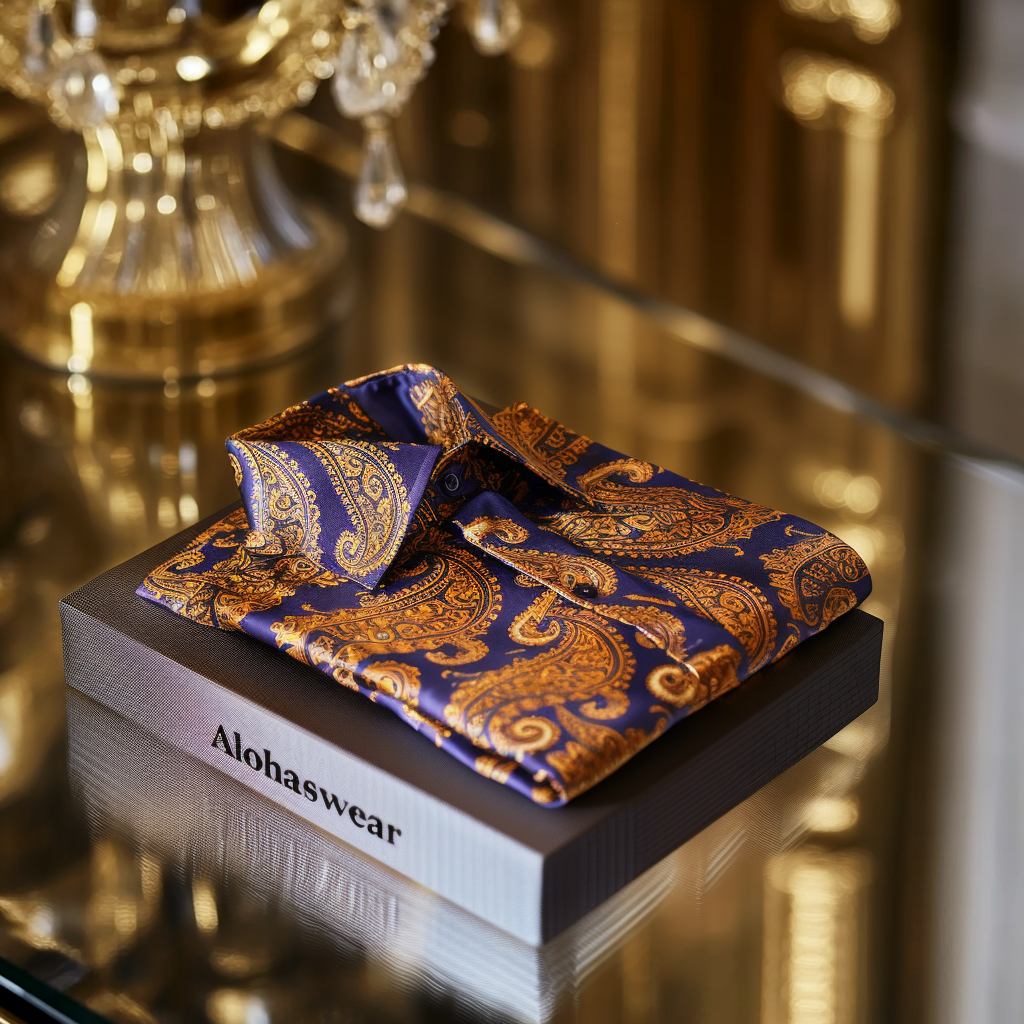 Paisley Palace aristocratic Luxury men's fashion high quality Suits shirt