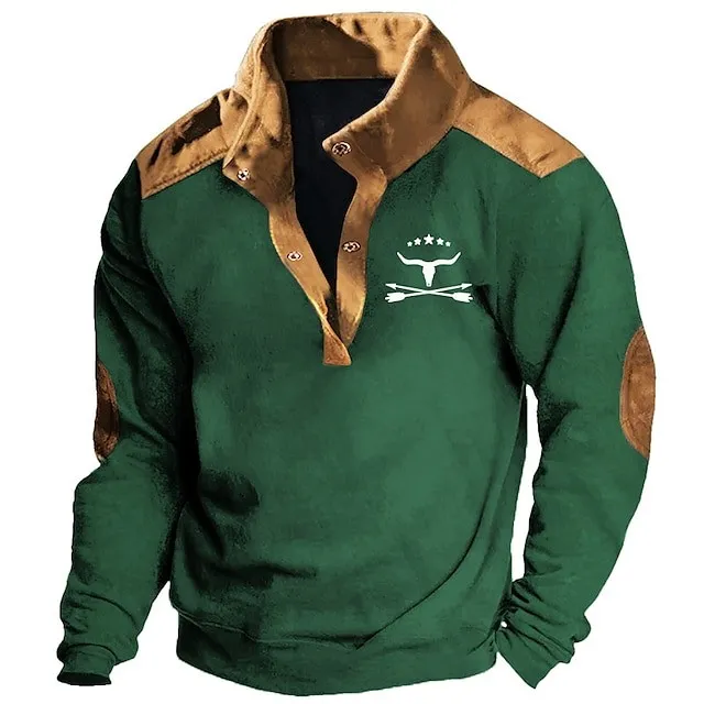 Western Sweatshirt Hoodies Fleece-lined high quality high elasticity