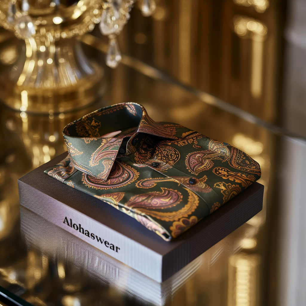 Paisley Palace aristocratic Luxury men's fashion high quality Suits shirt