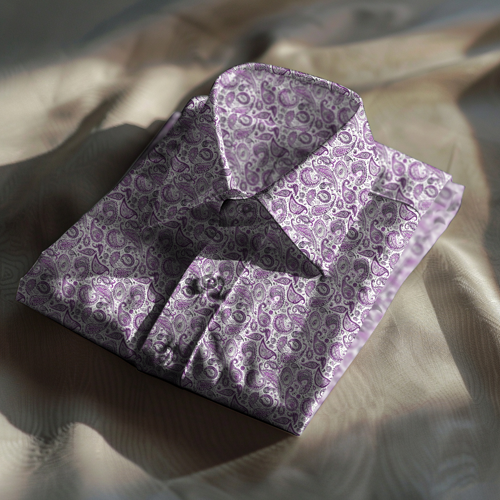 Paisley Western Styles Men fashion 100% Cotton Shirt Premium Fabric