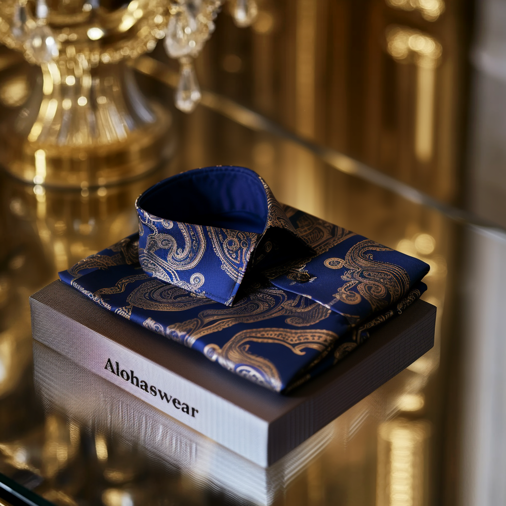 Paisley Palace aristocratic Luxury men's fashion high quality Suits shirt