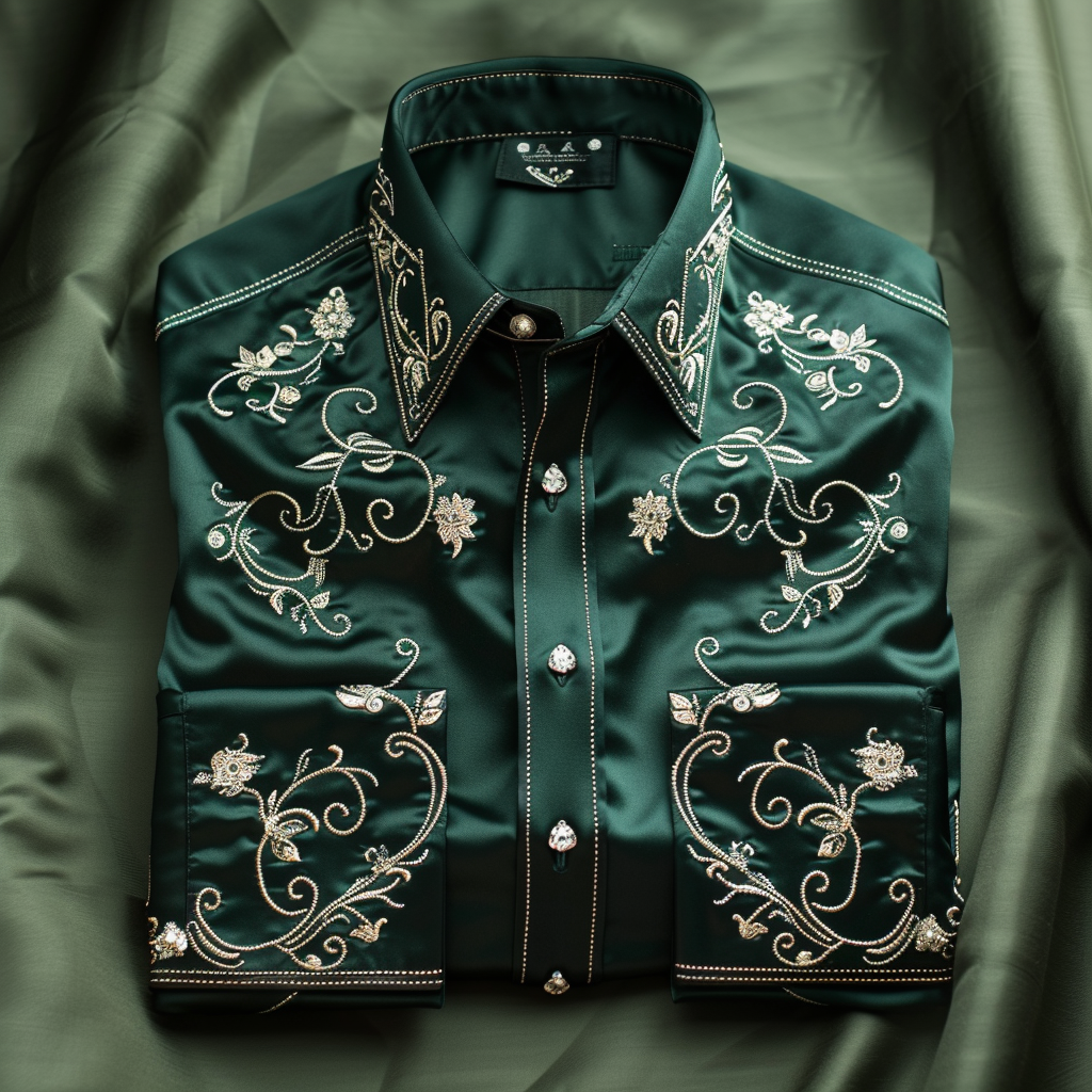 Vip business casual luxury silk versatile men's fashion suit long-sleeved shirt