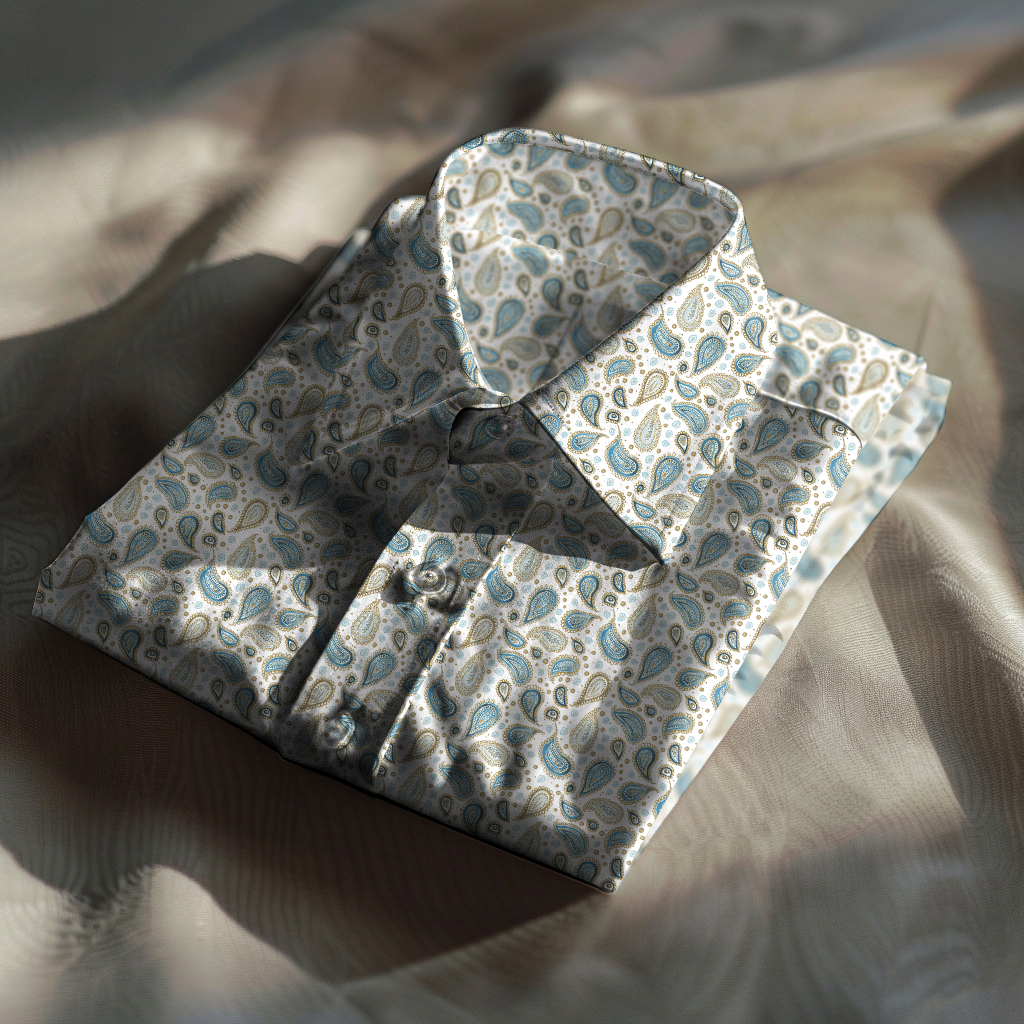 Paisley Western Styles Men fashion 100% Cotton Shirt Premium Fabric