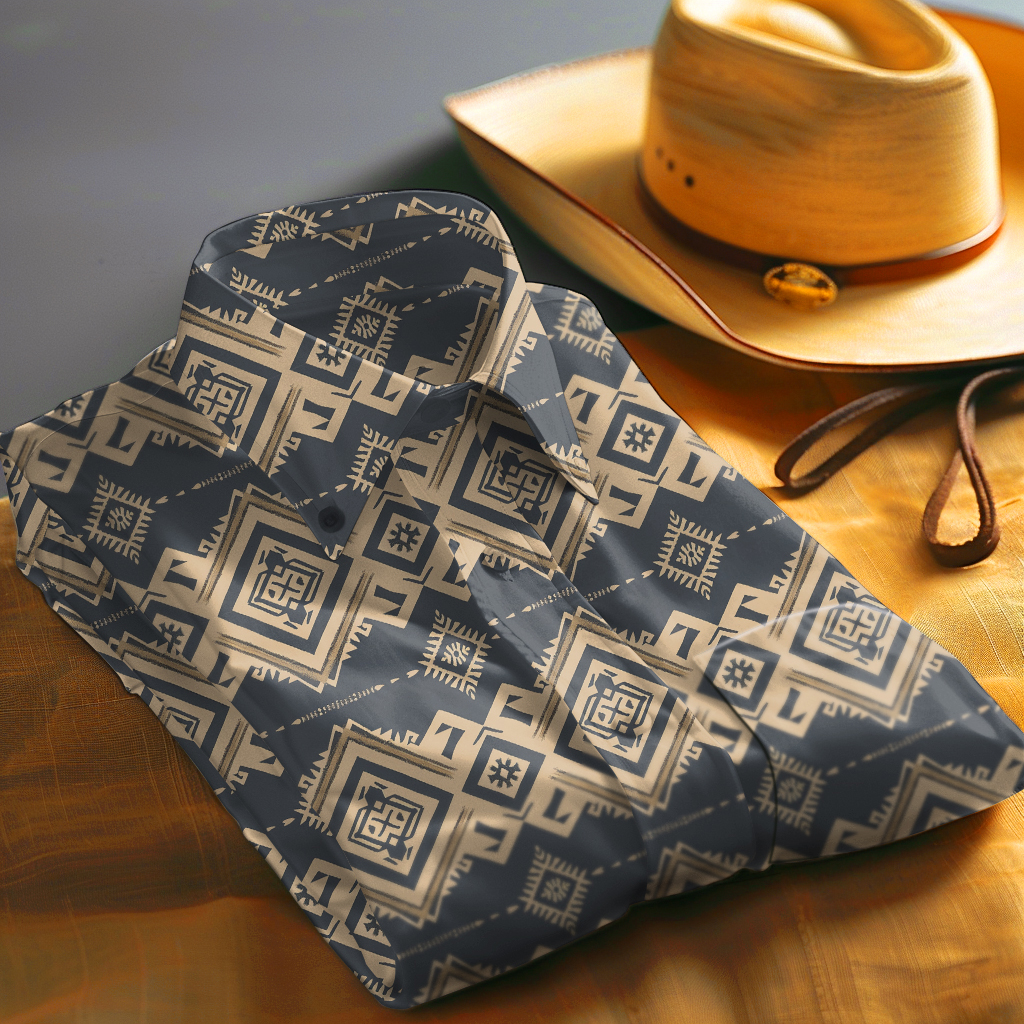 Aztec Western Styles Men fashion 100% Cotton Shirt Premium Fabric