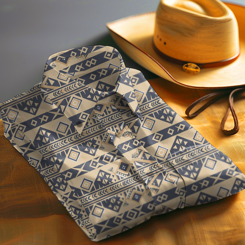 Aztec Western Styles Men fashion 100% Cotton Shirt Premium Fabric