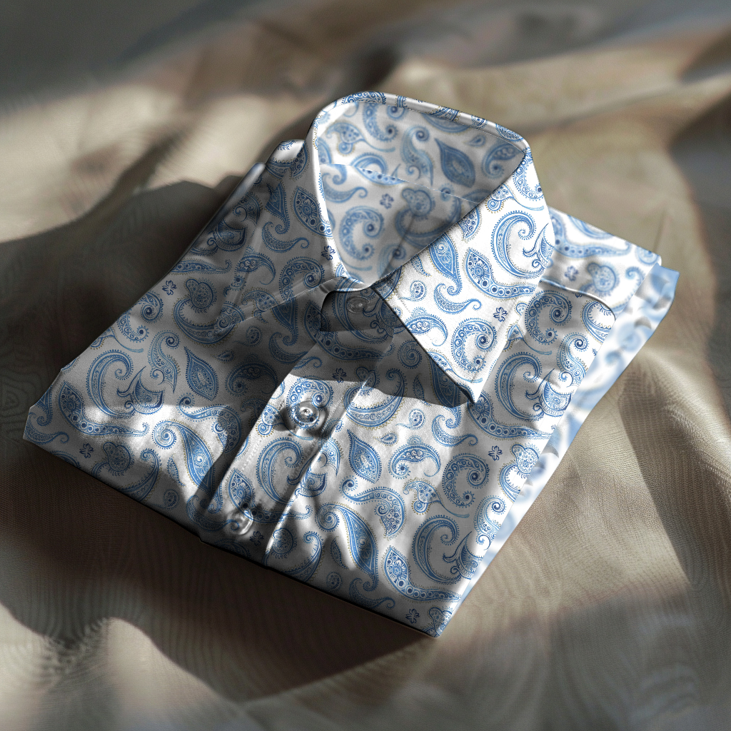 Paisley Western Styles Men fashion 100% Cotton Shirt Premium Fabric