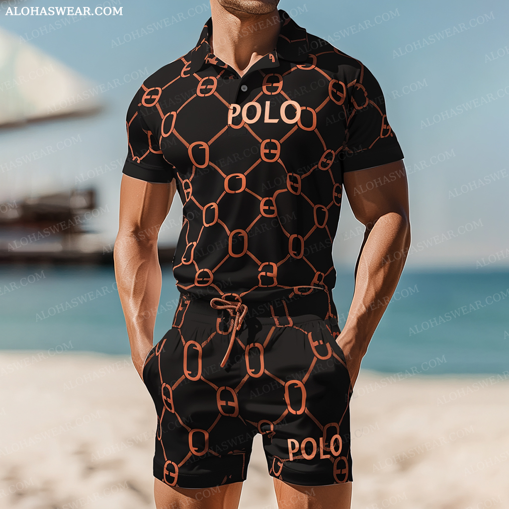 Polo Shirt Set short sleeve high quality high elasticity