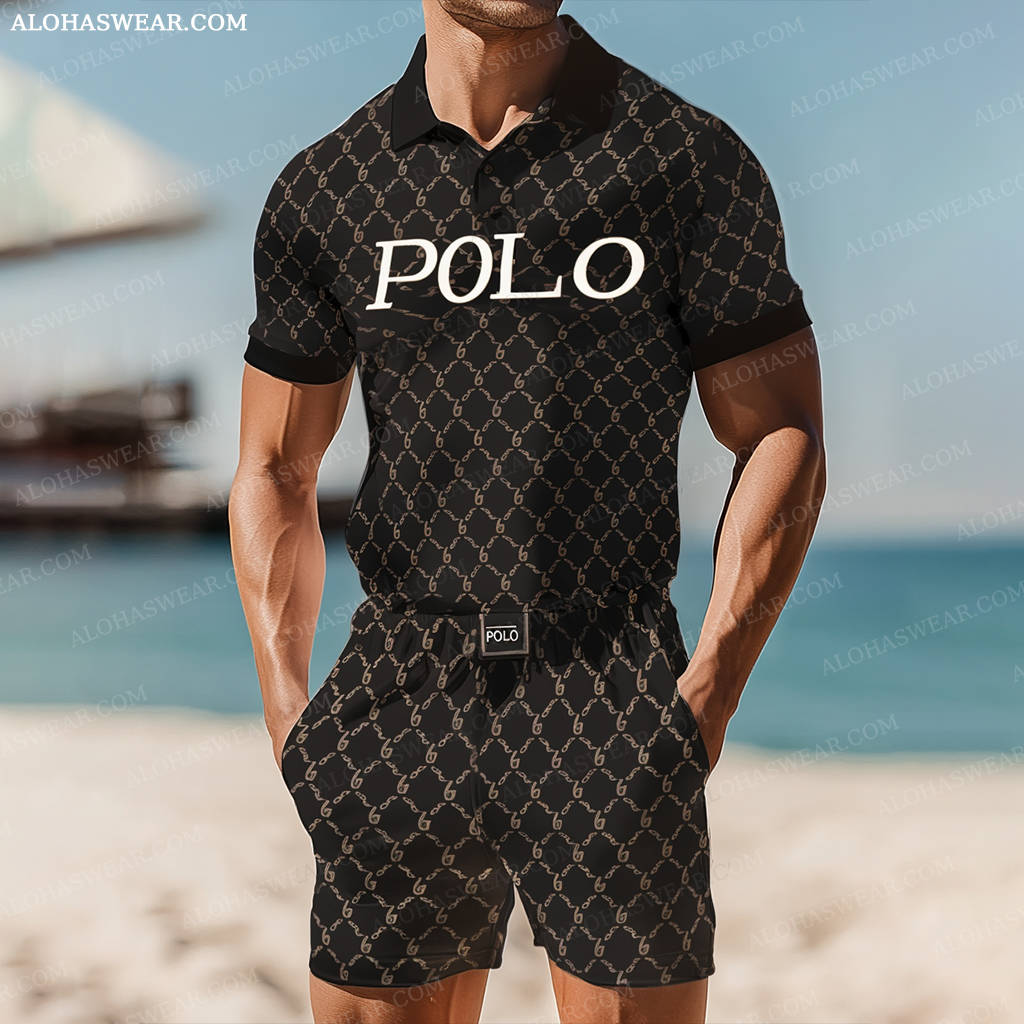 Polo Shirt Set short sleeve high quality high elasticity