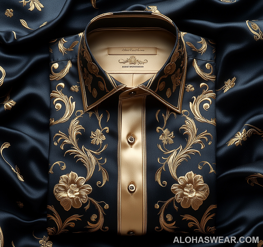 Luxury Ornate men's fashion high quality Suits shirt