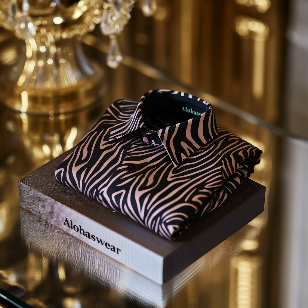 Zebra Palace aristocratic Luxury men's fashion high quality Suits shirt