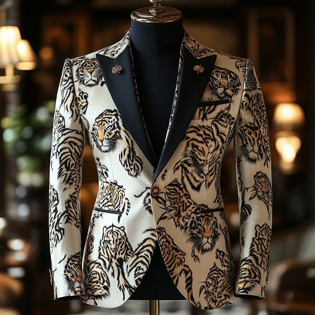 Luxury Suit Embroidery Jacket Limited sale Fashion Men's High quality High discount