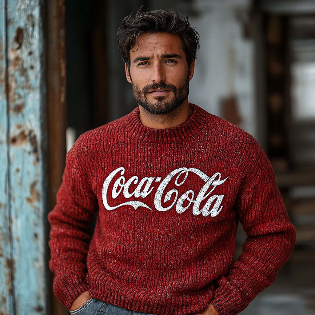 Coca-Cola Comfortable High quality Exclusive design Men‘s Fashion Sweater Sweatshirt 