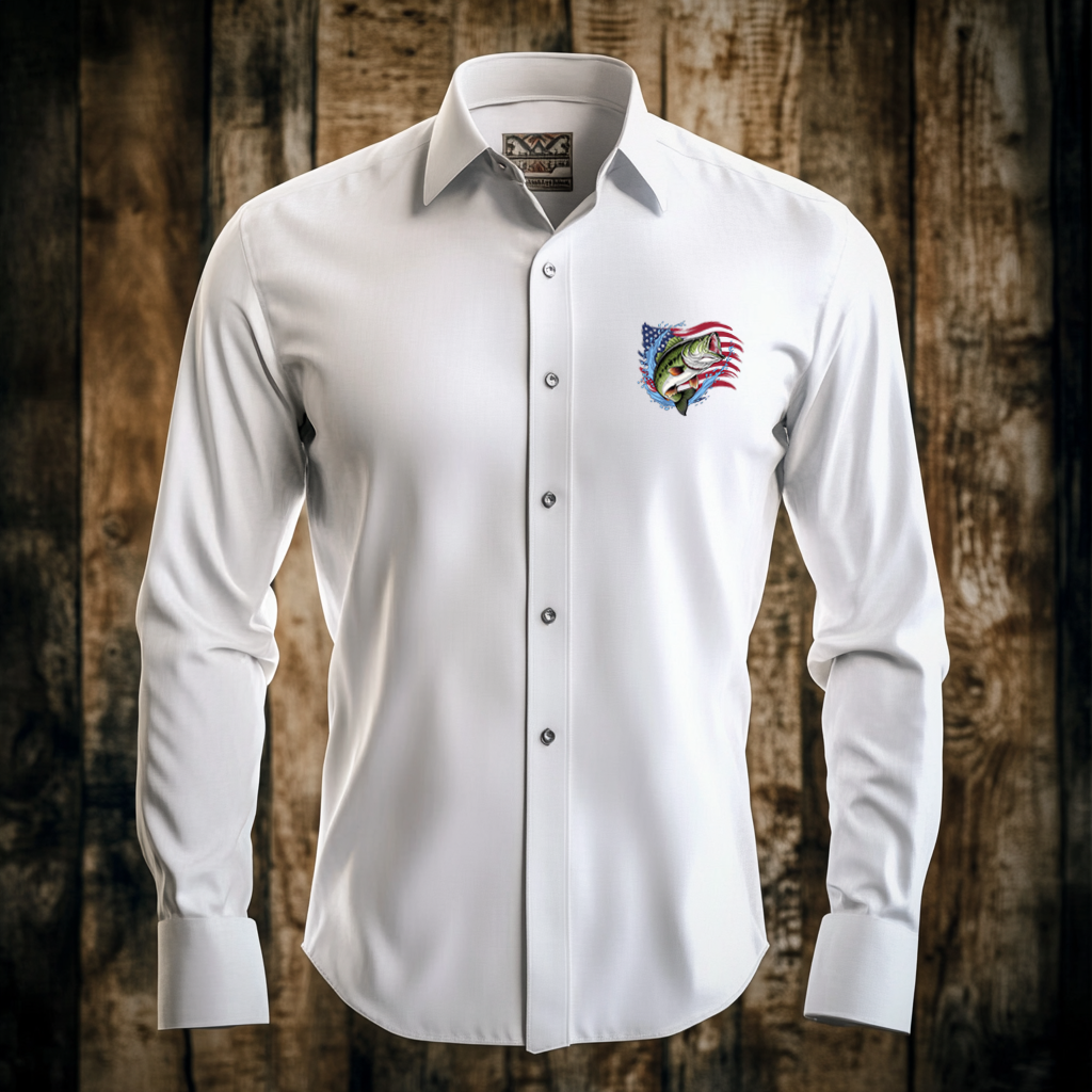 Western Styles Aztec Long Sleeve Shirt High Elasticity 