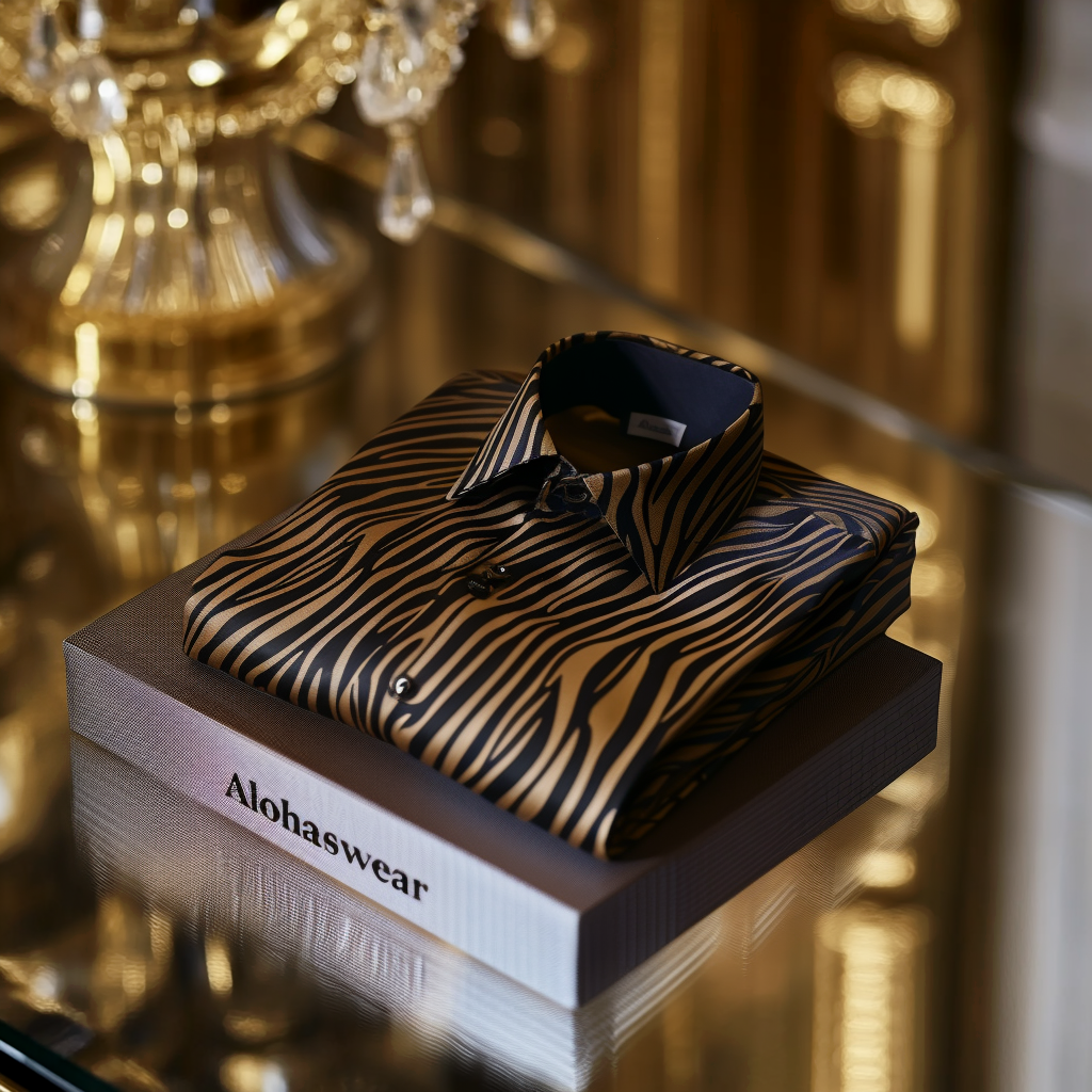 Zebra Palace aristocratic Luxury men's fashion high quality Suits shirt