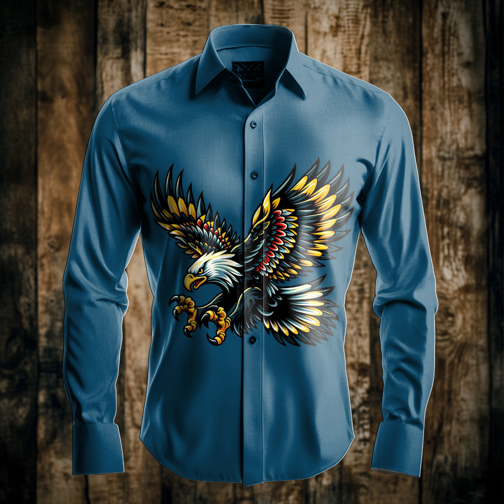 Western Styles Aztec Long Sleeve Shirt High Elasticity 