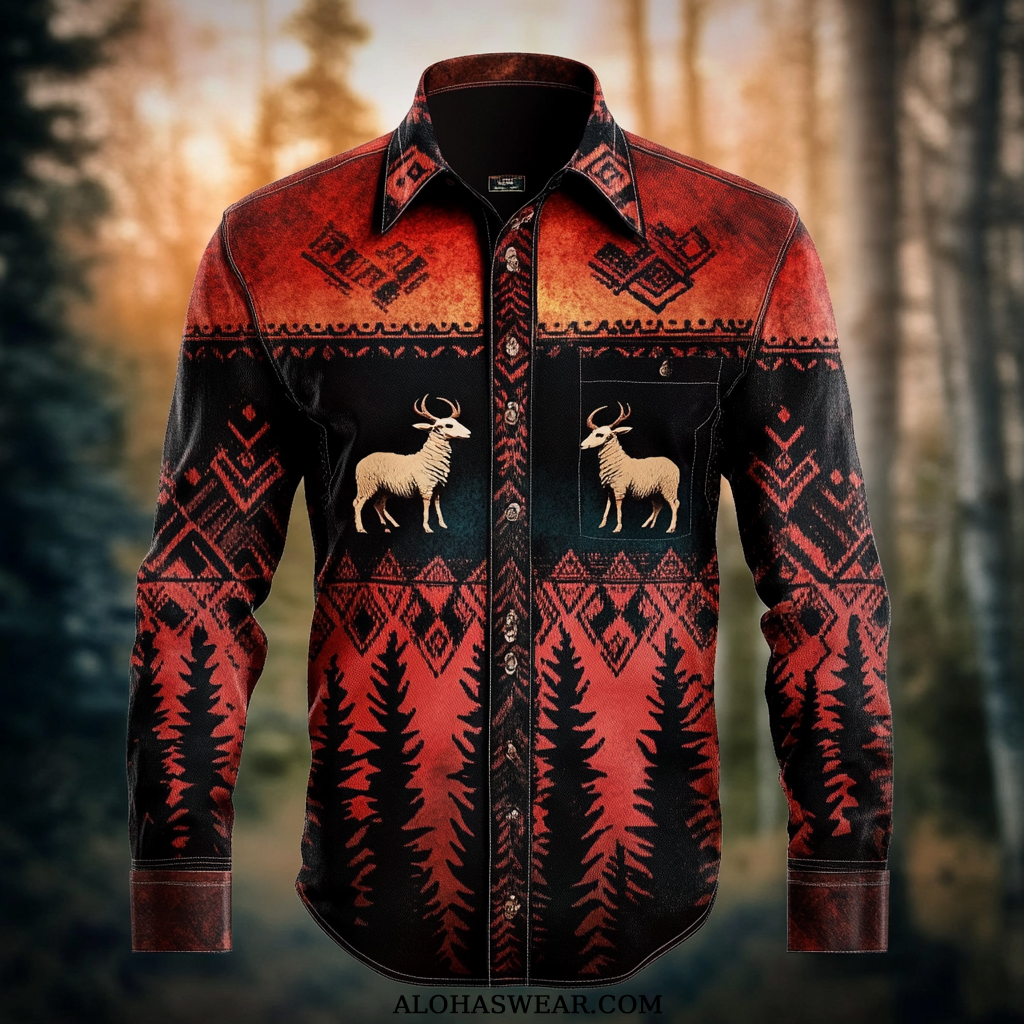 Western Style Men's Shirt Fashion High quality