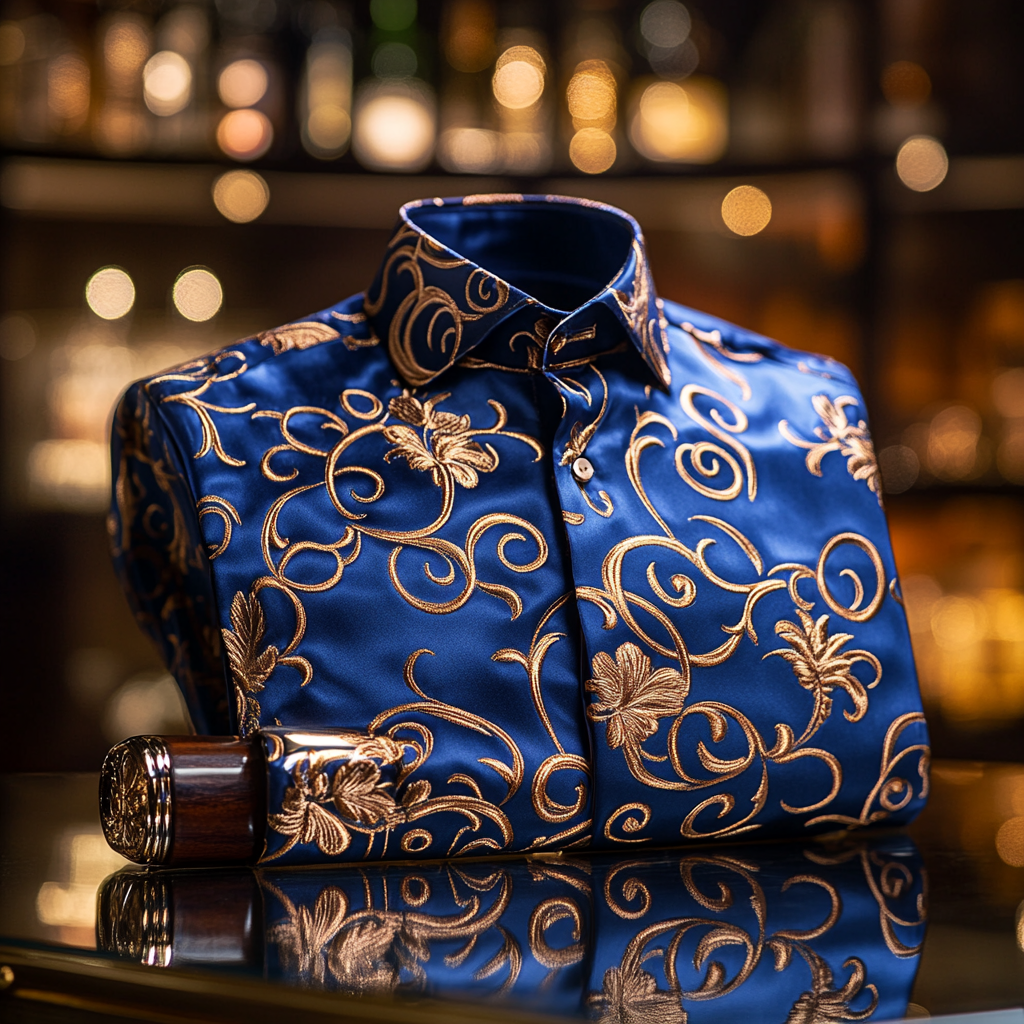 Vip business casual luxury versatile men's fashion suit long-sleeved shirt