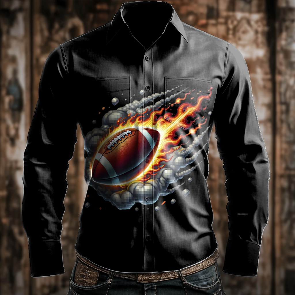 Western Styles Aztec Long Sleeve Shirt High Elasticity 