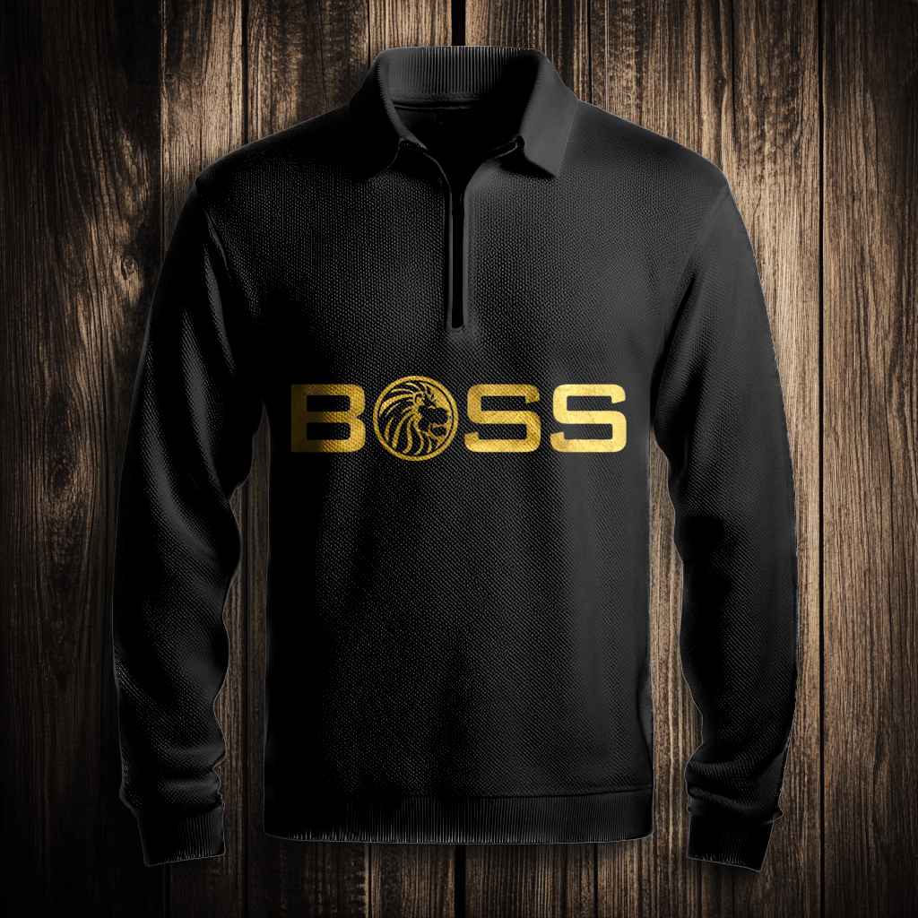 Western Half zip Sweater Sweatshirt Men‘s Fashion 