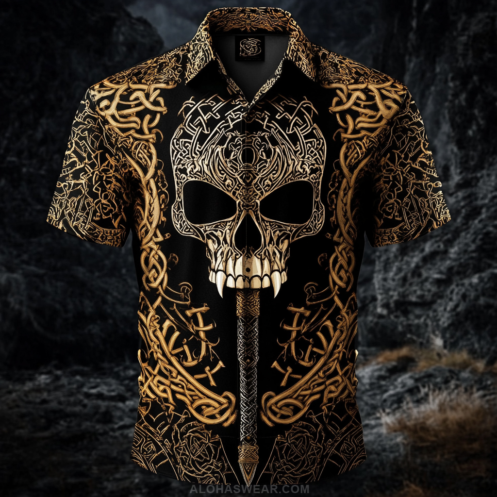 Men's Viking Satin Business Shirt