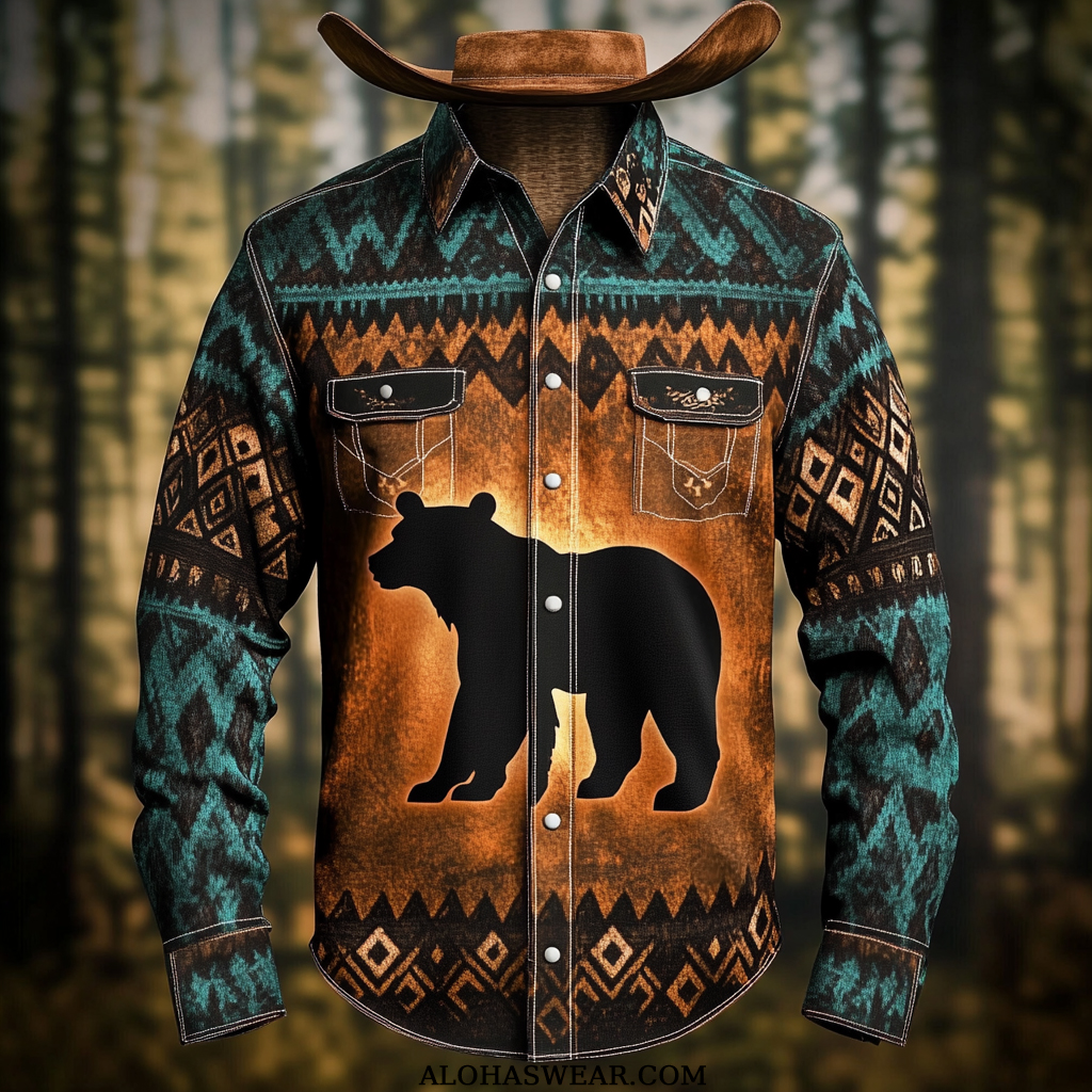 Western Style Men's Shirt Fashion High quality