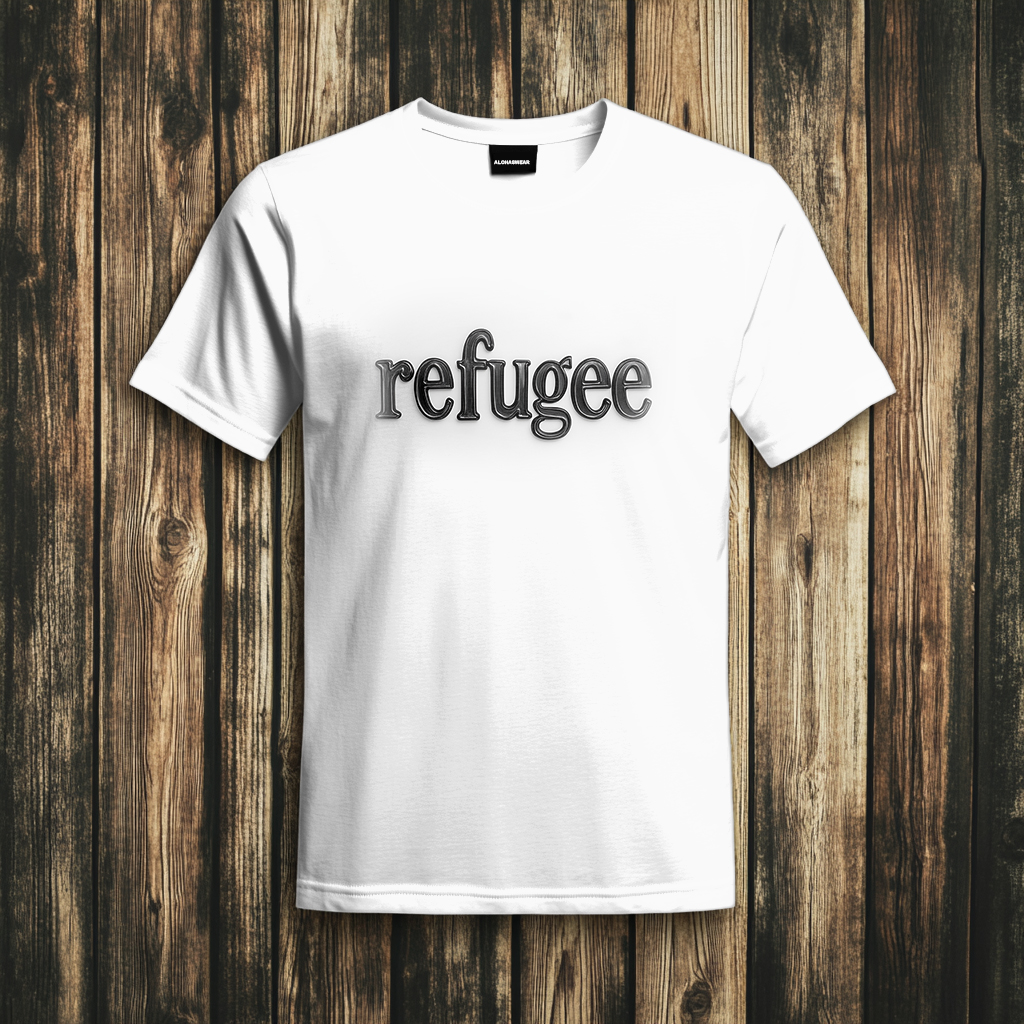 Refugee T-Shirt Men's Fashion high quality 