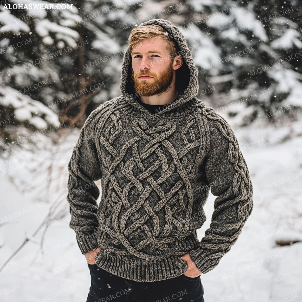 Western Viking Sweater Sweatshirt Men‘s Fashion 