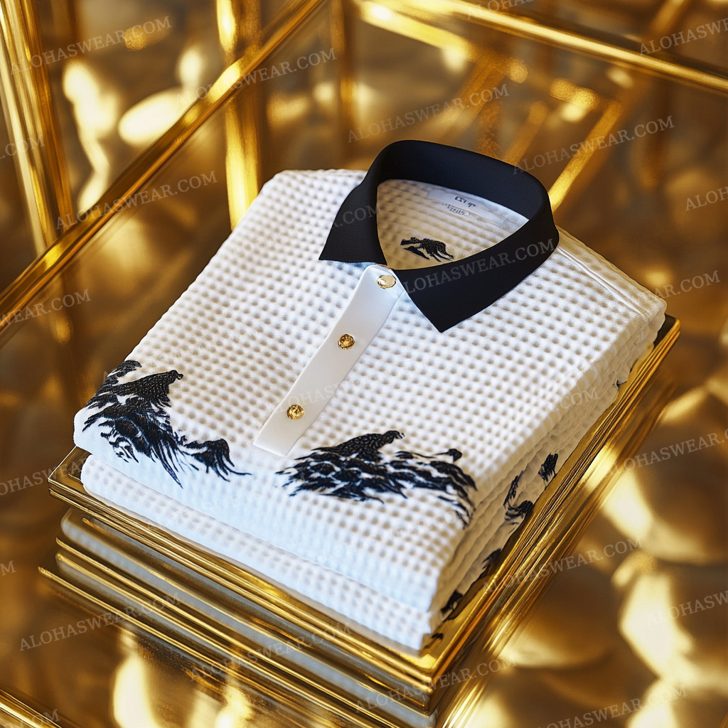 2025 Luxury Waffle Men's Fashion High-end Polo Shirt