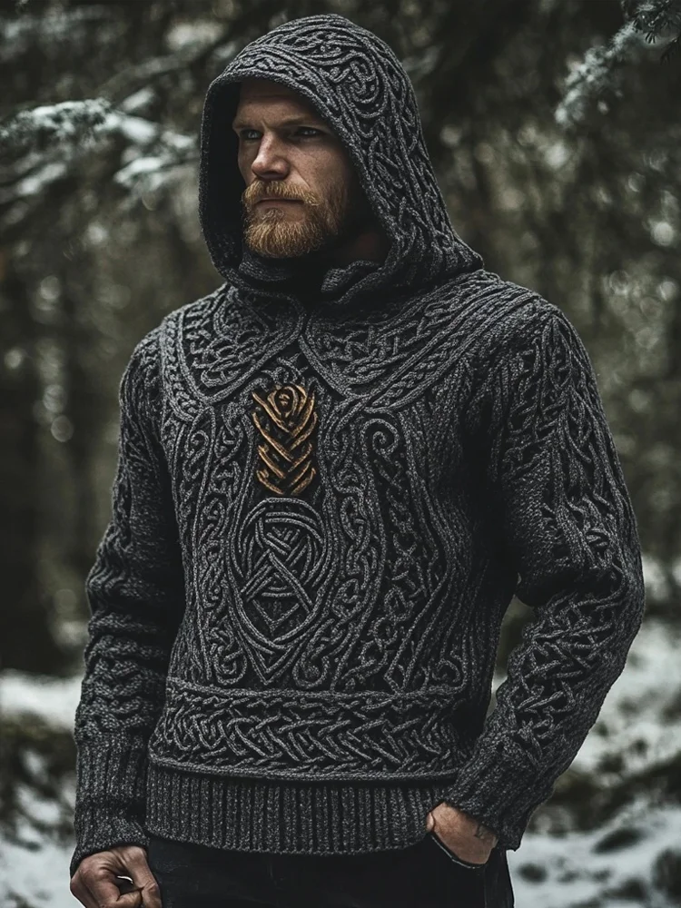 Western Viking Sweater Sweatshirt Men‘s Fashion 