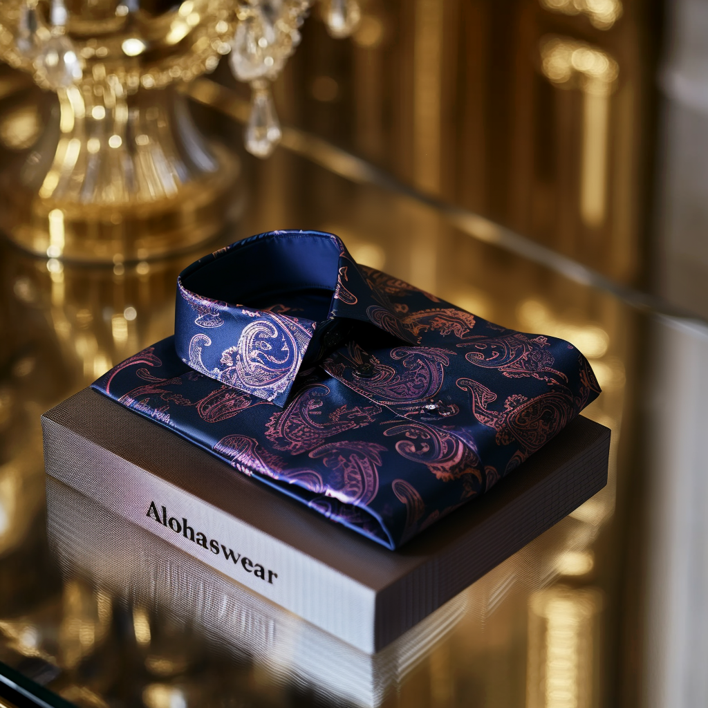 Paisley Palace aristocratic Luxury men's fashion high quality Suits shirt