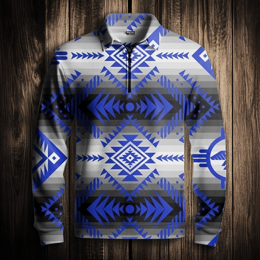 Western Half zip Sweater Sweatshirt Men‘s Fashion 