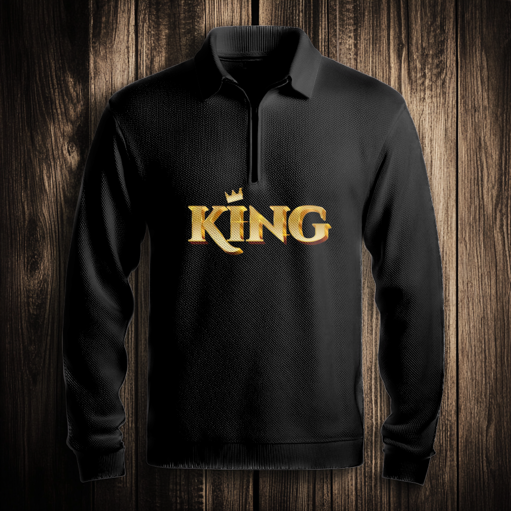 Western Half zip Sweater Sweatshirt Men‘s Fashion 