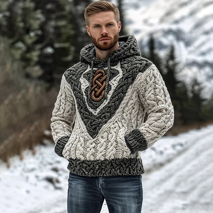 Western Viking Sweater Sweatshirt Men‘s Fashion 