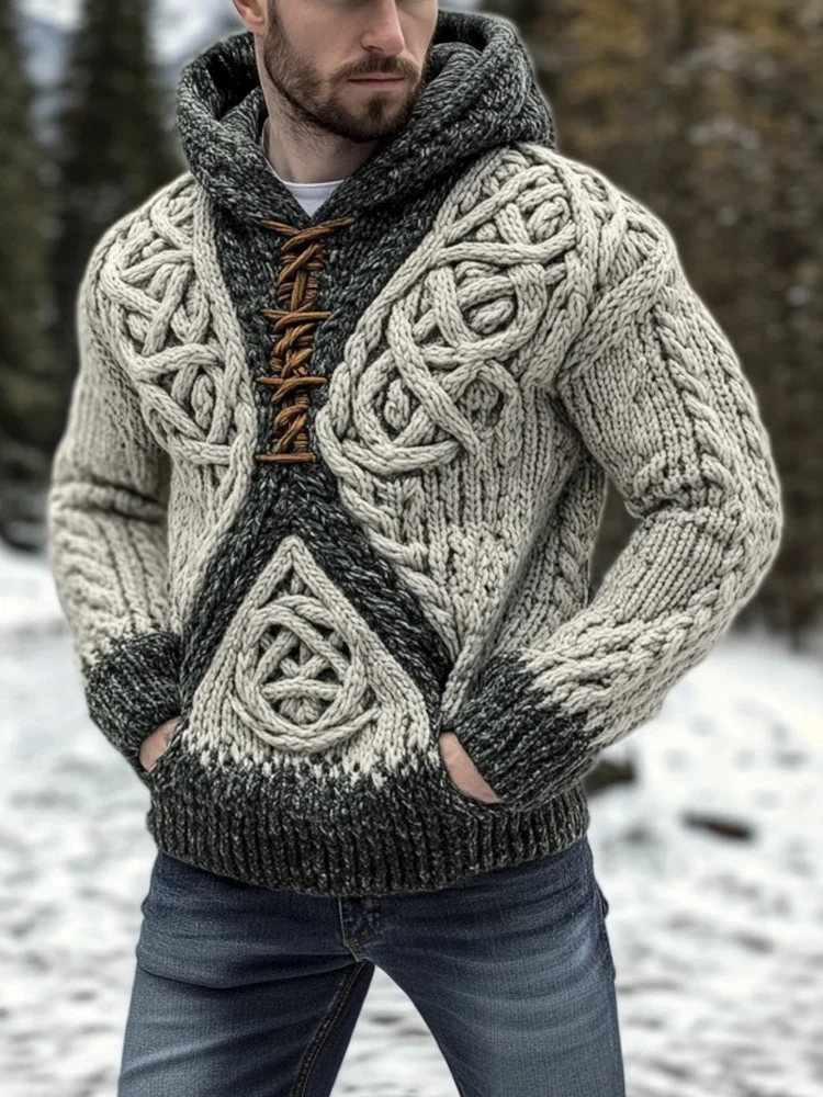 Western Viking Sweater Sweatshirt Men‘s Fashion 
