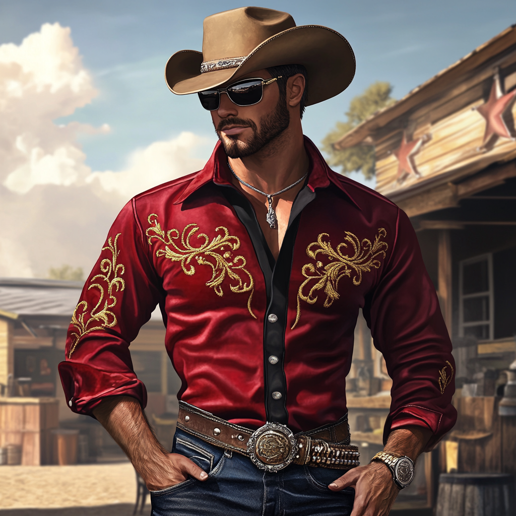 Western Velvet men's shirt warm Fashion quality Shirt