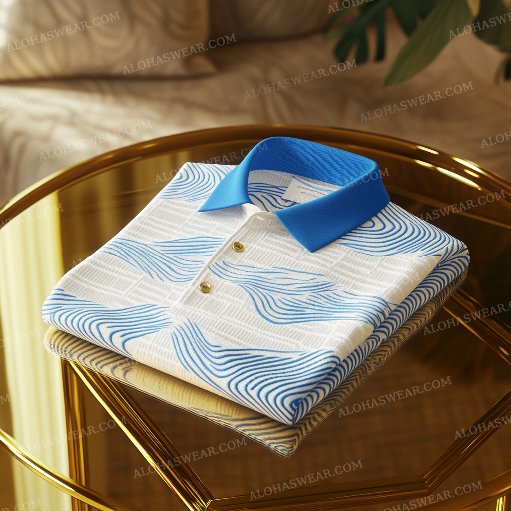 2025 Luxury Waffle Men's Fashion High-end Polo Shirt