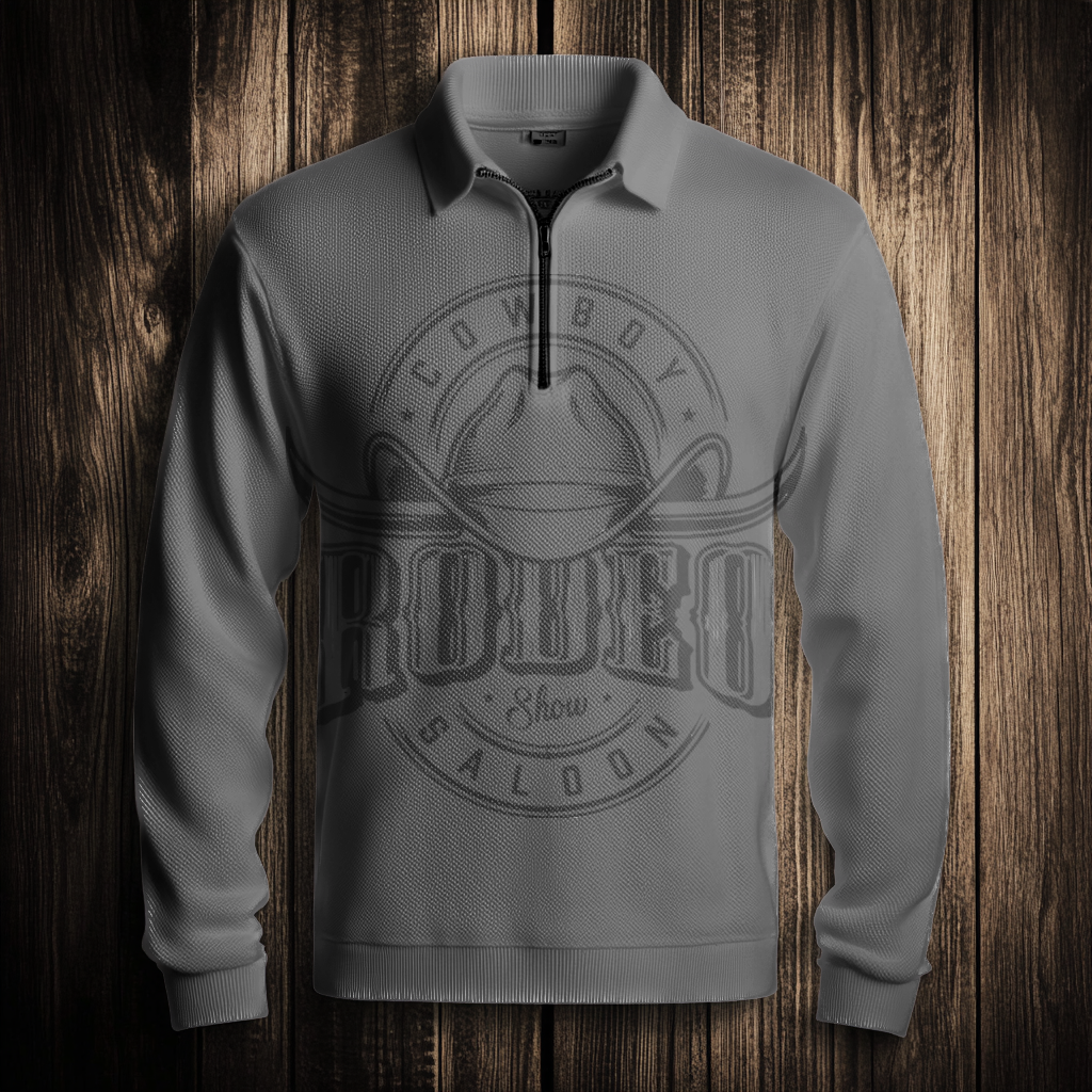 Western Half zip Sweater Sweatshirt Men‘s Fashion 